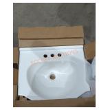 White Bathroom Sink 18-1/4" x 15.5"