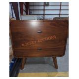 Coaster Robyn 2-Drawer Nightstand Dark Walnut