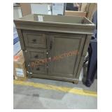 30" x 21" green bathroom vanity base