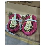2 tie down straps