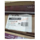 Verona white shaker 30" w x 30" h x 12" d