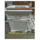 Melpark White Vanity w/ Top 24" x 20-1/8" x 35"