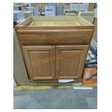 Medium Oak Base Cabinet 30" x 34.5" x 24"