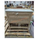 Tan Vanity w/ White Top 36" x 19" x 34.5"