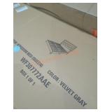 Queen kingdom bed velvet gray