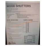 Wood Shutters, 10-1/2 in. W x 60 in. H Americraft