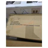 (2) Wood T-Back Dining Chairs In Walnut