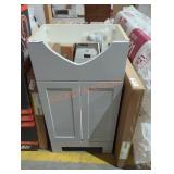 Gray Vanity Base 18" x 12.5" x 34"