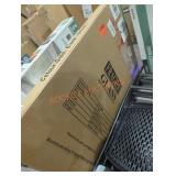 24" x 36" silver framed mirror