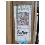 28" Glass Mosaic Bistro Table
