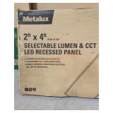 2Ft x 4 Ft Metalux Selectable Lumen & CCT Led