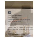 Glenville Small Black Rolling Kitchen Cart w