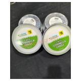 3 Wick Citronella Candle Qty 4!Sold As Is Where