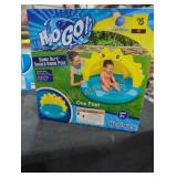 Sunny days shaded kiddie pool