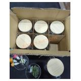 1 Case Glass Cannisters, Decorative Plastic Bowls
