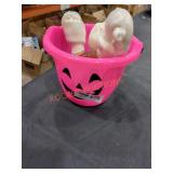 Pumpkin Basket Of Dog Bones