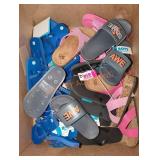 Mixed Summer Footwear, Different Sizes & Styles