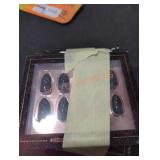 3 sets of black fingernails