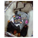 Basket full of Halloween decorations