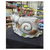 Snail planting pot