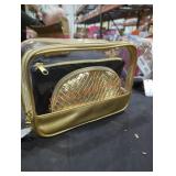 Gold cosmetic bag set
