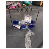 Votive Holders & Metal Rack