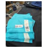 2 2x blue shirts and 1 XL blue shirt