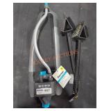 Oscillating Water Sprinkler, Grill Brushes,