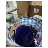 Basket of Halloween decorations