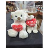 4 stuffed animals