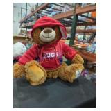 Brown bear with hugs sweater