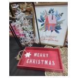 Snowy Christmas Decoration Lot