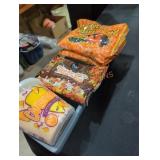 3 food dividers and candy