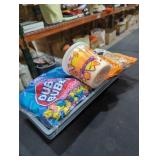 3 food dividers and candy lot