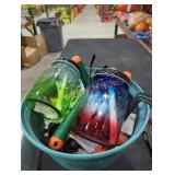 Bucket of garden items
