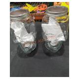 Glass Skull Drink Dispenser Qty 2