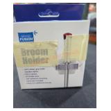 (4)Broom Holder w/Self Adhesive Mounting Hardware
