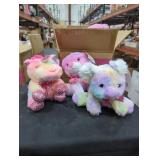Box of 6 valentines stuffed animals