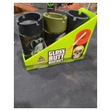 (3) Glass Butt Buckets