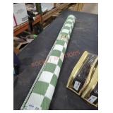 Outdoor rug green and white