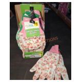 Garden Gloves, Floral Prints, Slip Resistant