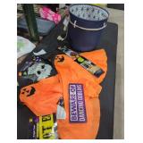 Canvas Bucket With Handles, Halloween Spooks