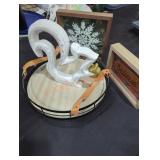 Cozy Decor, Pictures, Metal Tray, Squirrel Figure