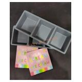 (2) Plastic 3 Section Platter, Party Napkins