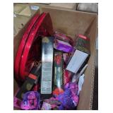 Box lot candy and valentines decorations