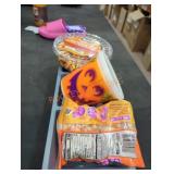 3 food dividers and candy