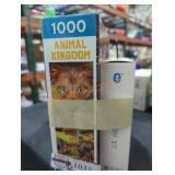 1000 animal kingdom puzzle and Bluetooth earbuds
