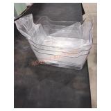 (3) Clear Bins