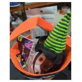 Basket full of Halloween items