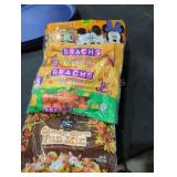 3 food dividers and candy